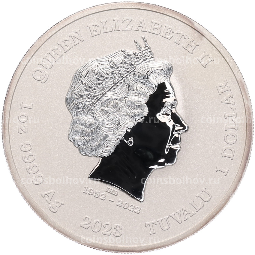 Монета 1 доллар 2023 года Тувалу «Боги Олимпа — Арес» (вид 2)