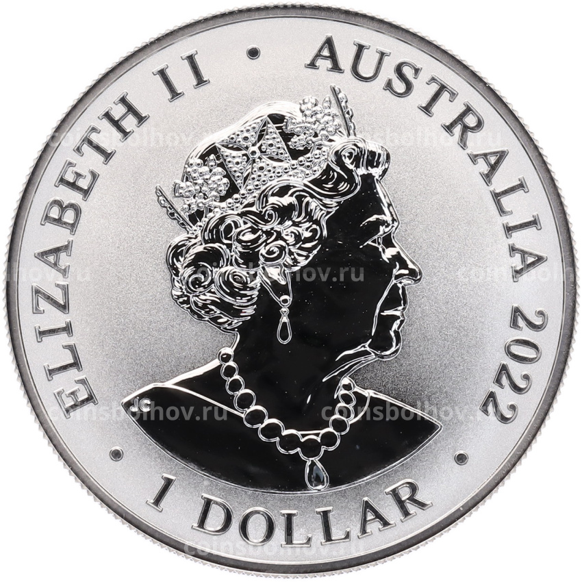 Монета 1 доллар 2022 года Австралия «Австралийский зоопарк — Суматранский слон» (вид 2)