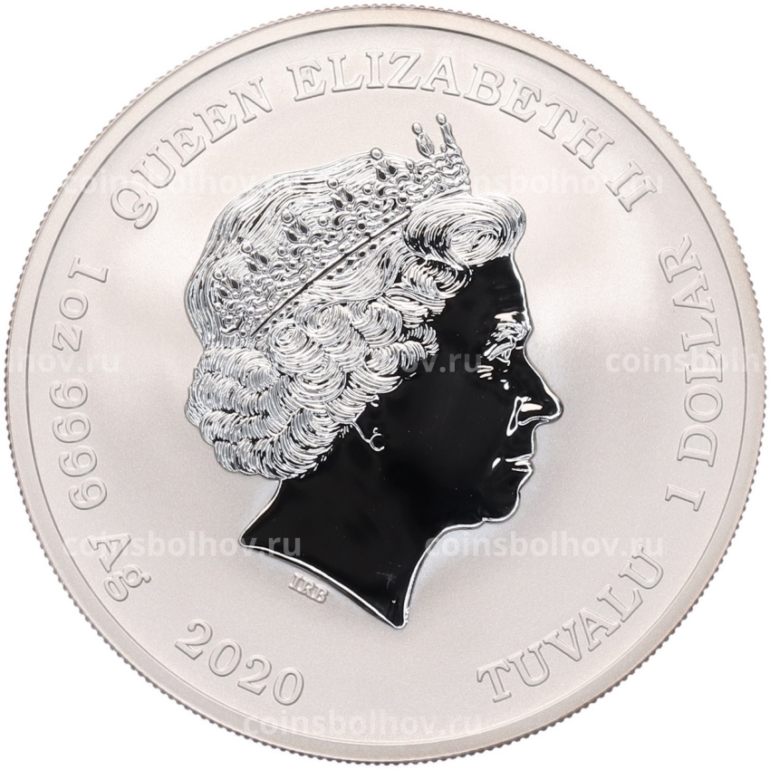 Монета 1 доллар 2020 года Тувалу «Боги Олимпа — Зевс» (вид 2)