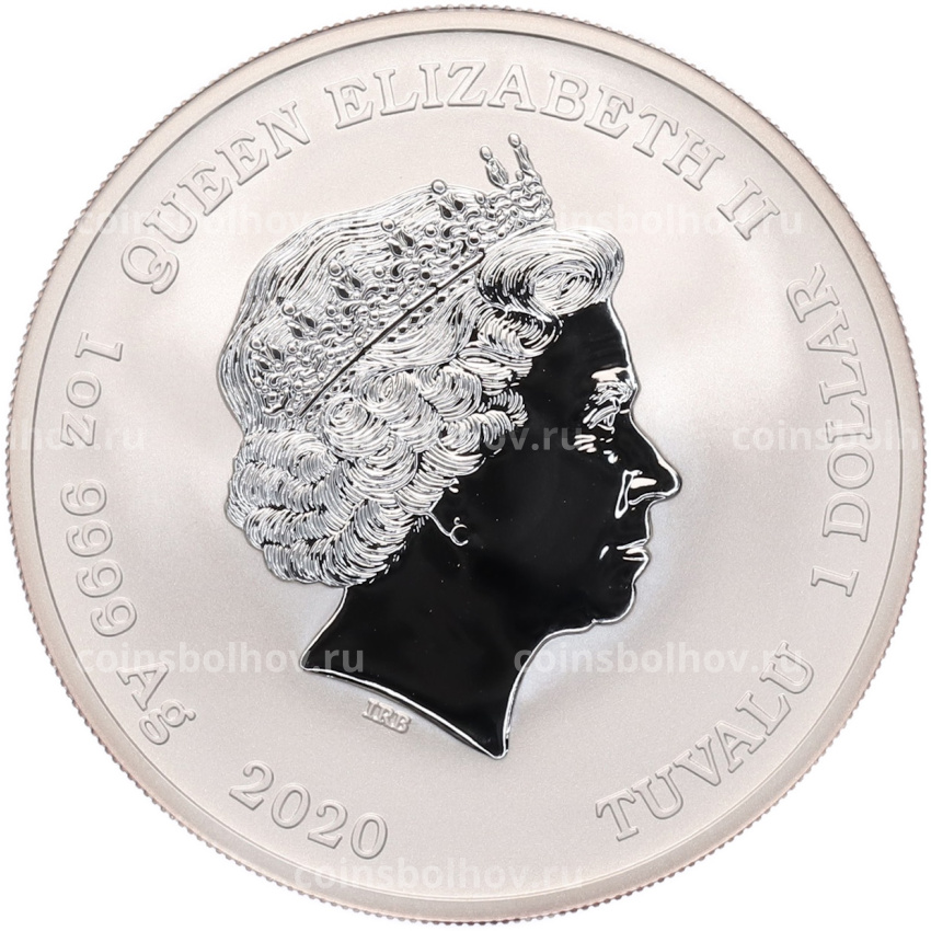 Монета 1 доллар 2020 года Тувалу «Боги Олимпа — Зевс» (вид 2)
