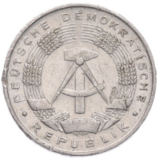 Монета 1 пфенниг 1968 года Восточная Германия (ГДР) (реверс)