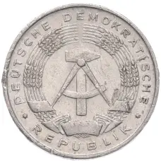 Монета 1 пфенниг 1968 года Восточная Германия (ГДР) (реверс)