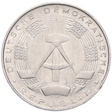 Монета 1 пфенниг 1975 года Восточная Германия (ГДР) (реверс)