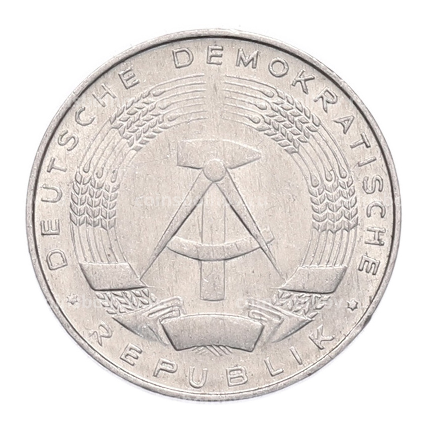 Монета 1 пфенниг 1975 года Восточная Германия (ГДР) (вид 2)