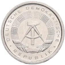 Монета 1 пфенниг 1989 года Восточная Германия (ГДР) (реверс)