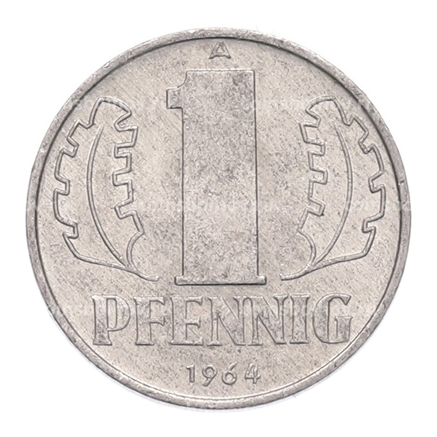 Монета 1 пфенниг 1964 года Восточная Германия (ГДР)