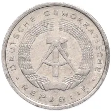 Монета 1 пфенниг 1980 года Восточная Германия (ГДР) (реверс)