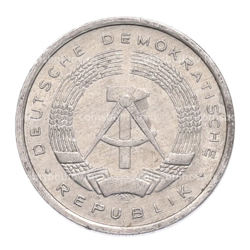 Монета 1 пфенниг 1980 года Восточная Германия (ГДР) (вид 2)