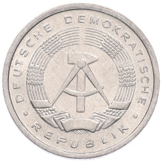 Монета 1 пфенниг 1981 года Восточная Германия (ГДР) (реверс)