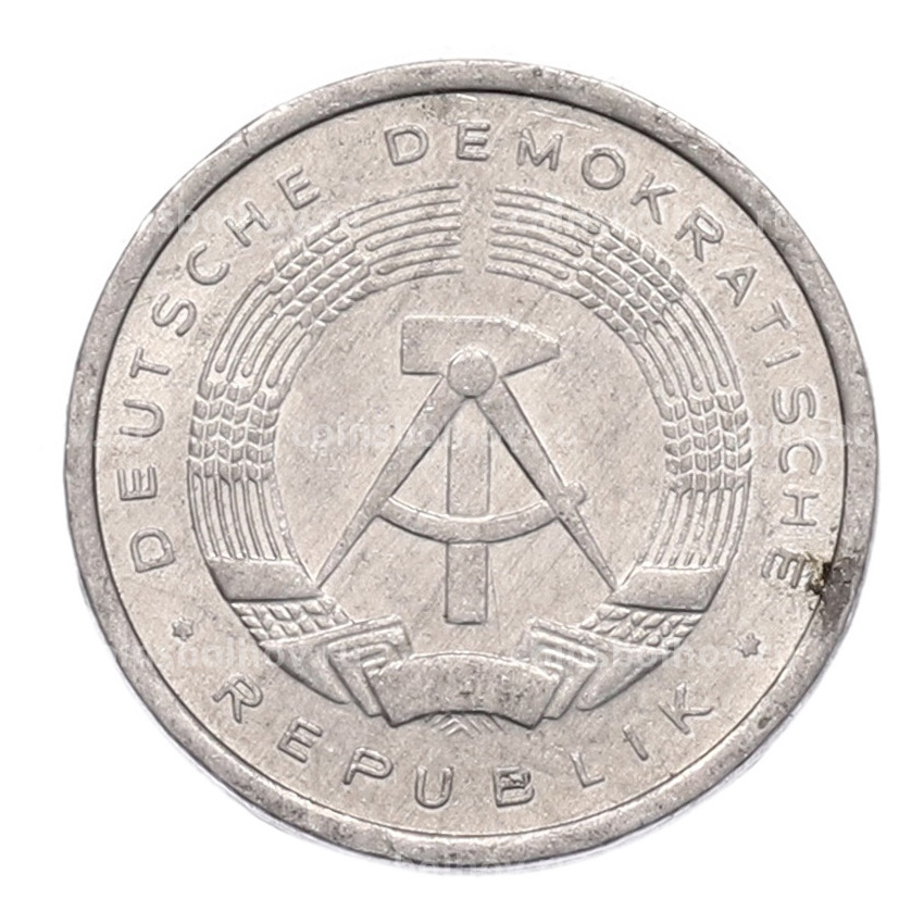 Монета 1 пфенниг 1985 года Восточная Германия (ГДР) (вид 2)