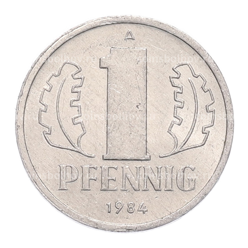 Монета 1 пфенниг 1984 года Восточная Германия (ГДР)