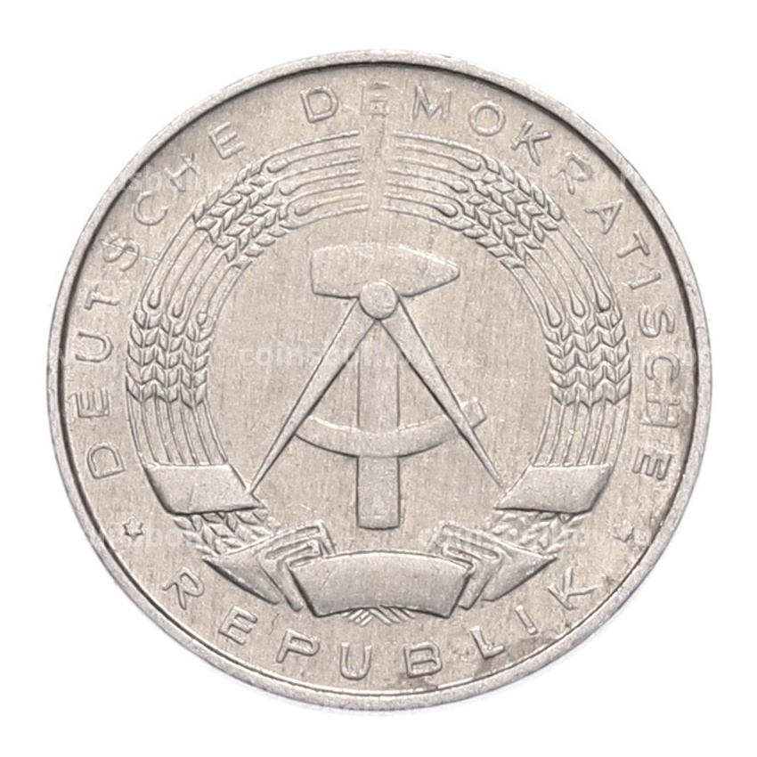 Монета 1 пфенниг 1975 года Восточная Германия (ГДР) (вид 2)