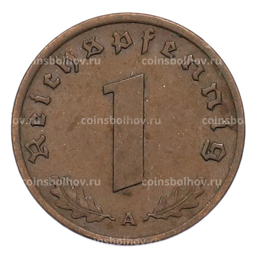 Монета 1 рейхспфенниг 1938 года A Германия (вид 2)