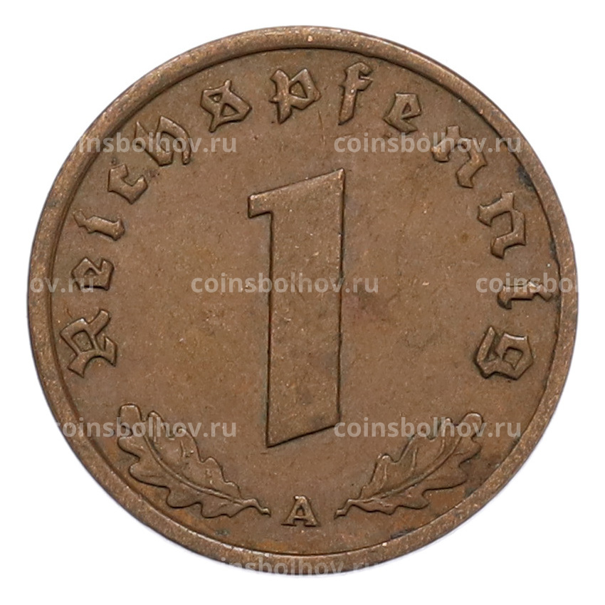 Монета 1 рейхспфенниг 1938 года A Германия (вид 2)