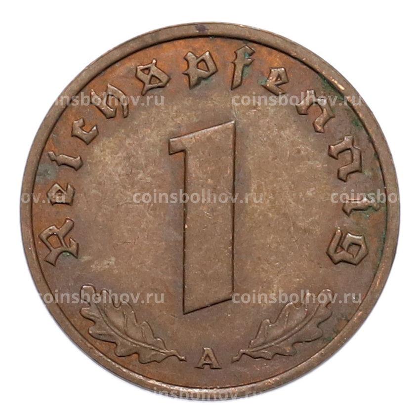 Монета 1 рейхспфенниг 1940 года A Германия (вид 2)
