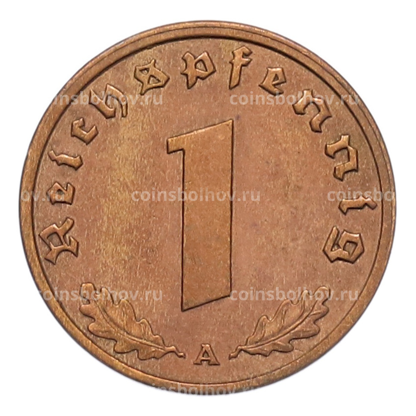 Монета 1 рейхспфенниг 1940 года A Германия (вид 2)