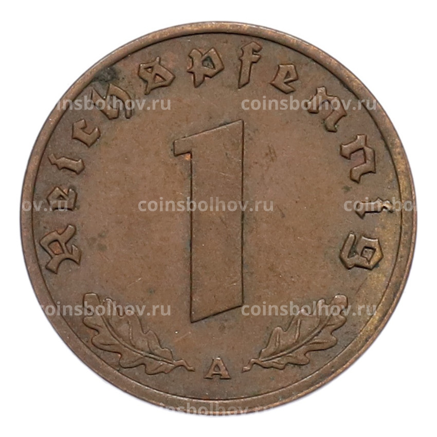 Монета 1 рейхспфенниг 1938 года A Германия (вид 2)