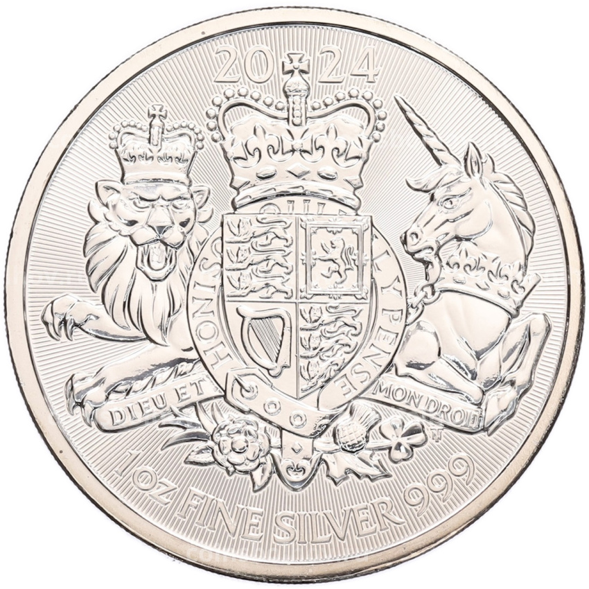 Монета 2 фунта 2024 года Великобритания «Королевский герб»