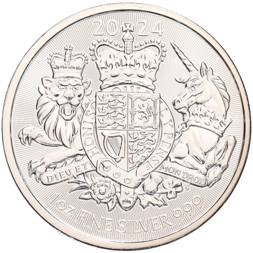 Монета 2 фунта 2024 года Великобритания «Королевский герб»