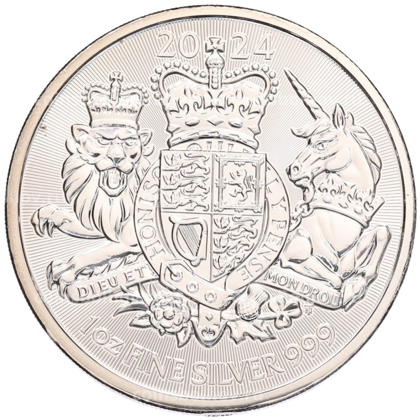 Монета 2 фунта 2024 года Великобритания «Королевский герб»