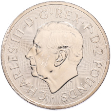 Монета 2 фунта 2024 года Великобритания «Королевский герб» (реверс)