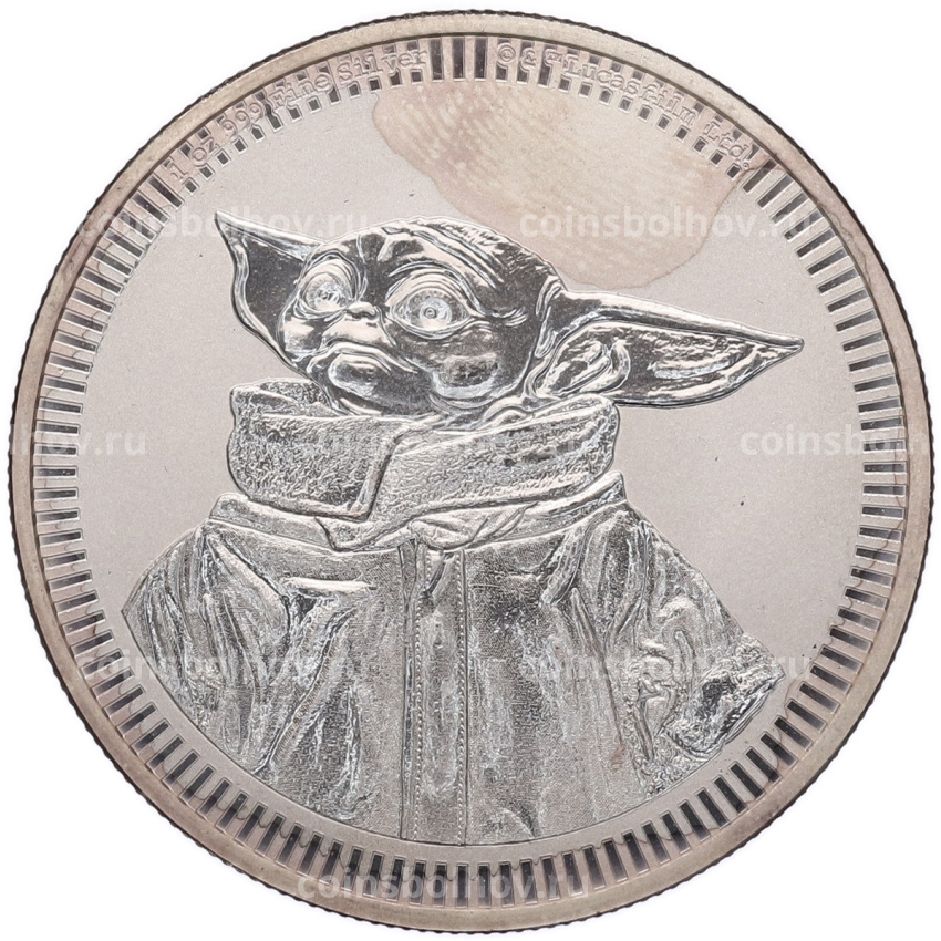 Монета 2 доллара 2023 года Ниуэ «Звездные войны — Грогу»