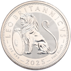 Монета 2 фунта 2025 года Великобритания «Британский Лев» (аверс)