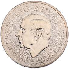 Монета 2 фунта 2025 года Великобритания «Британский Лев» (реверс)