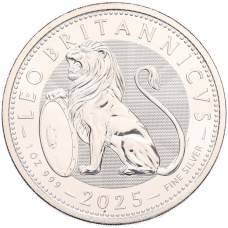 Монета 2 фунта 2025 года Великобритания «Британский Лев» (аверс)