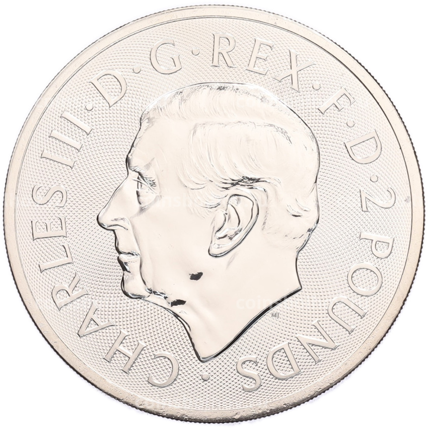 Монета 2 фунта 2025 года Великобритания «Британский Лев» (вид 2)