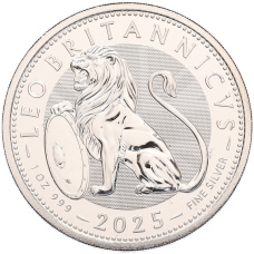 Монета 2 фунта 2025 года Великобритания «Британский Лев» (аверс)
