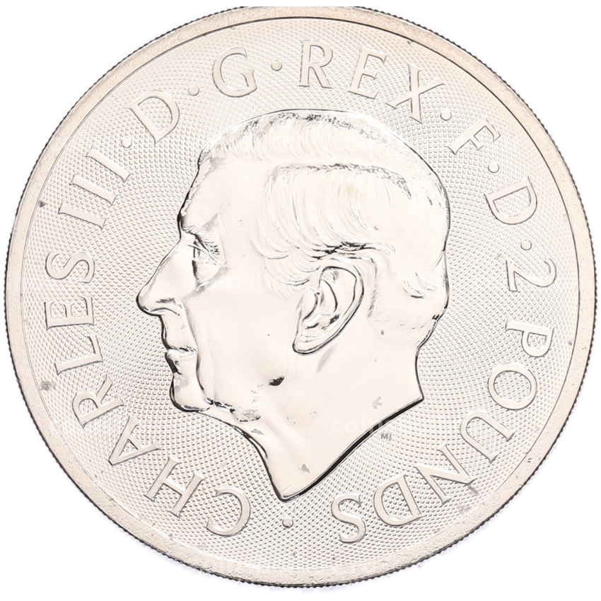 Монета 2 фунта 2025 года Великобритания «Британский Лев» (вид 2)