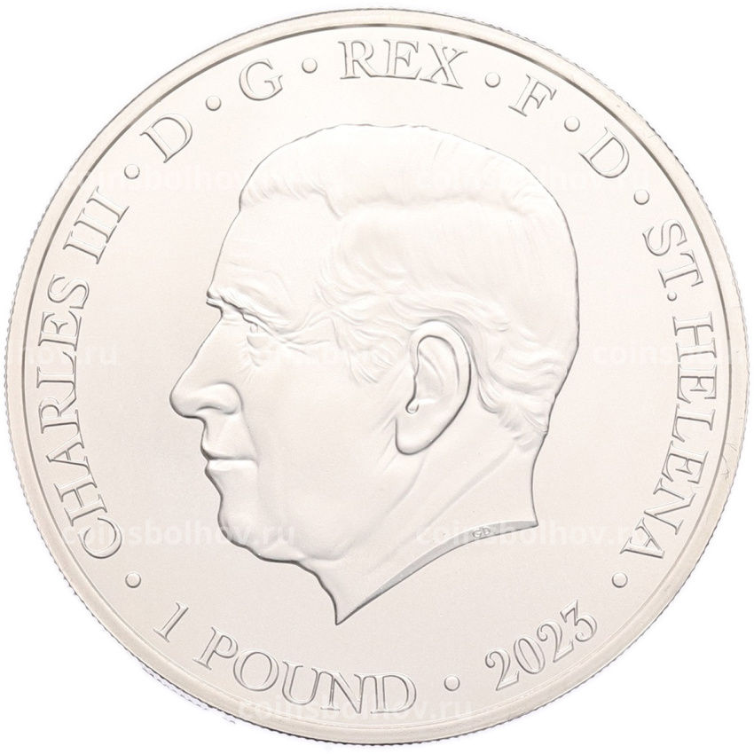Монета 1 фунт 2023 года Остров Святой Елены «Торговый доллар США» (вид 2)