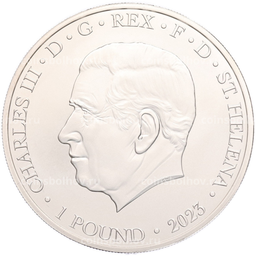 Монета 1 фунт 2023 года Остров Святой Елены «Торговый доллар США» (вид 2)