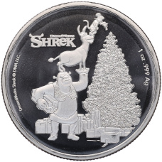 Монета 50 центов 2021 года Фиджи «Шрек» (аверс)