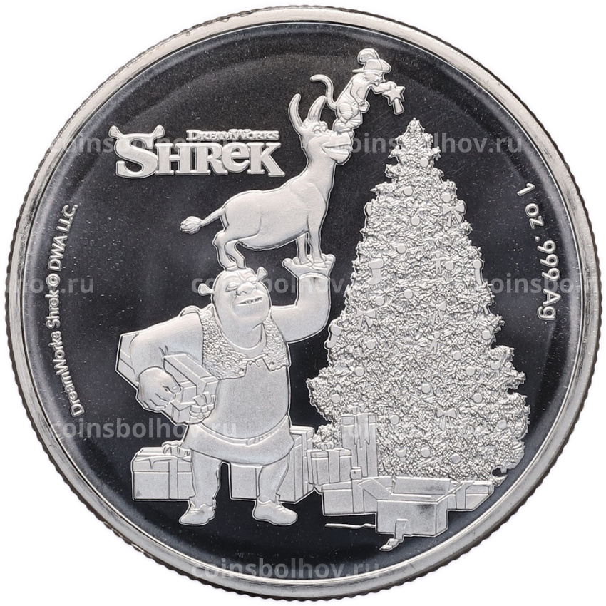 Монета 50 центов 2021 года Фиджи «Шрек»