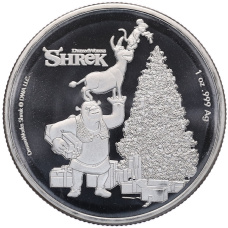 Монета 50 центов 2021 года Фиджи «Шрек» (аверс)