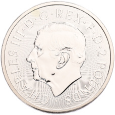 Монета 2 фунта 2024 года Великобритания «Британия и Свобода» (реверс)