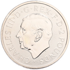 Монета 2 фунта 2024 года Великобритания «Британия и Свобода» (реверс)