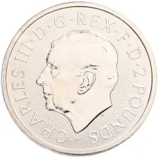 Монета 2 фунта 2024 года Великобритания «Британия и Свобода» (реверс)