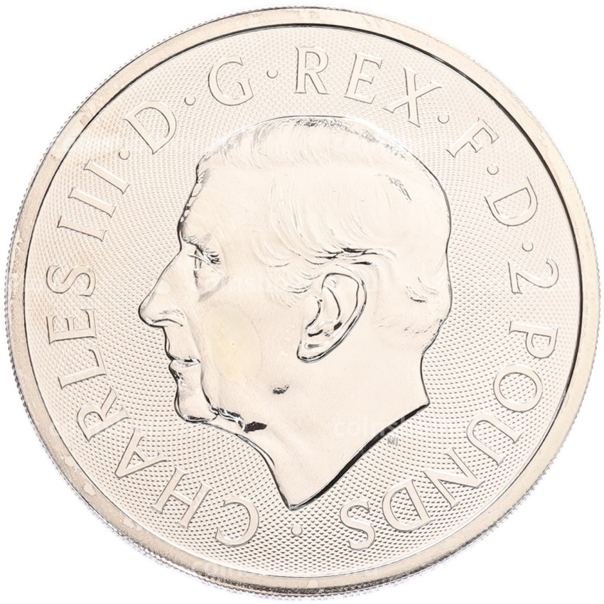 Монета 2 фунта 2024 года Великобритания «Британия и Свобода» (вид 2)