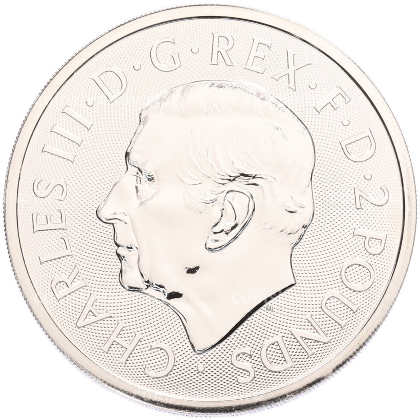 Монета 2 фунта 2024 года Великобритания «Британия и Свобода» (вид 2)