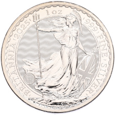 Монета 2 фунта 2025 года Великобритания «Британия» (аверс)