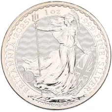 Монета 2 фунта 2025 года Великобритания «Британия» (аверс)