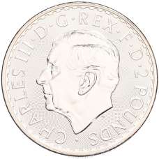 Монета 2 фунта 2025 года Великобритания «Британия» (реверс)