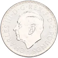 Монета 2 фунта 2025 года Великобритания «Британия» (реверс)