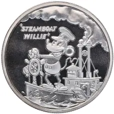 Монета 50 центов 2024 года Фиджи «Пароходик Вилли» (аверс)