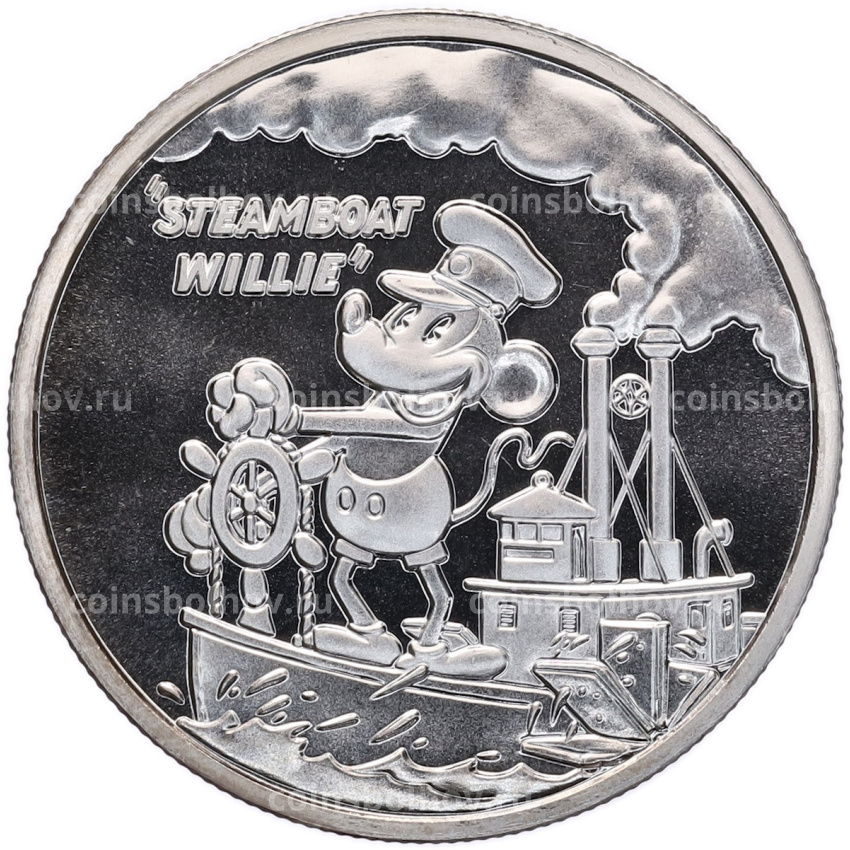 Монета 50 центов 2024 года Фиджи «Пароходик Вилли»
