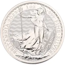 Монета 2 фунта 2023 года Великобритания «Британия» (Портрет Карла III с короной) (аверс)