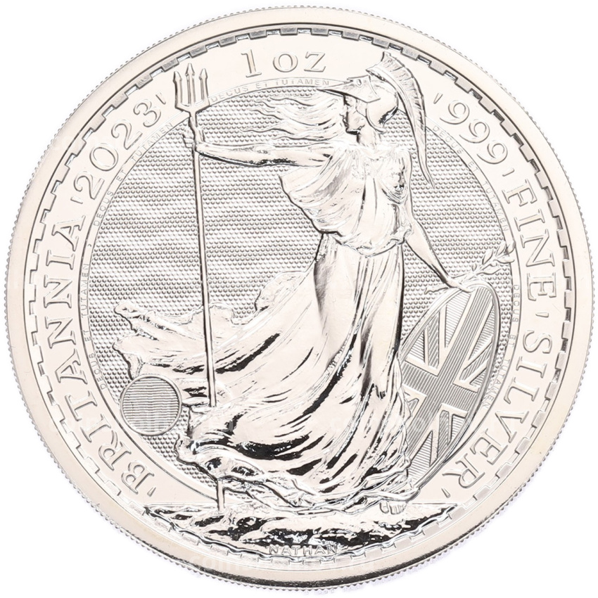 Монета 2 фунта 2023 года Великобритания «Британия» (Портрет Карла III с короной)